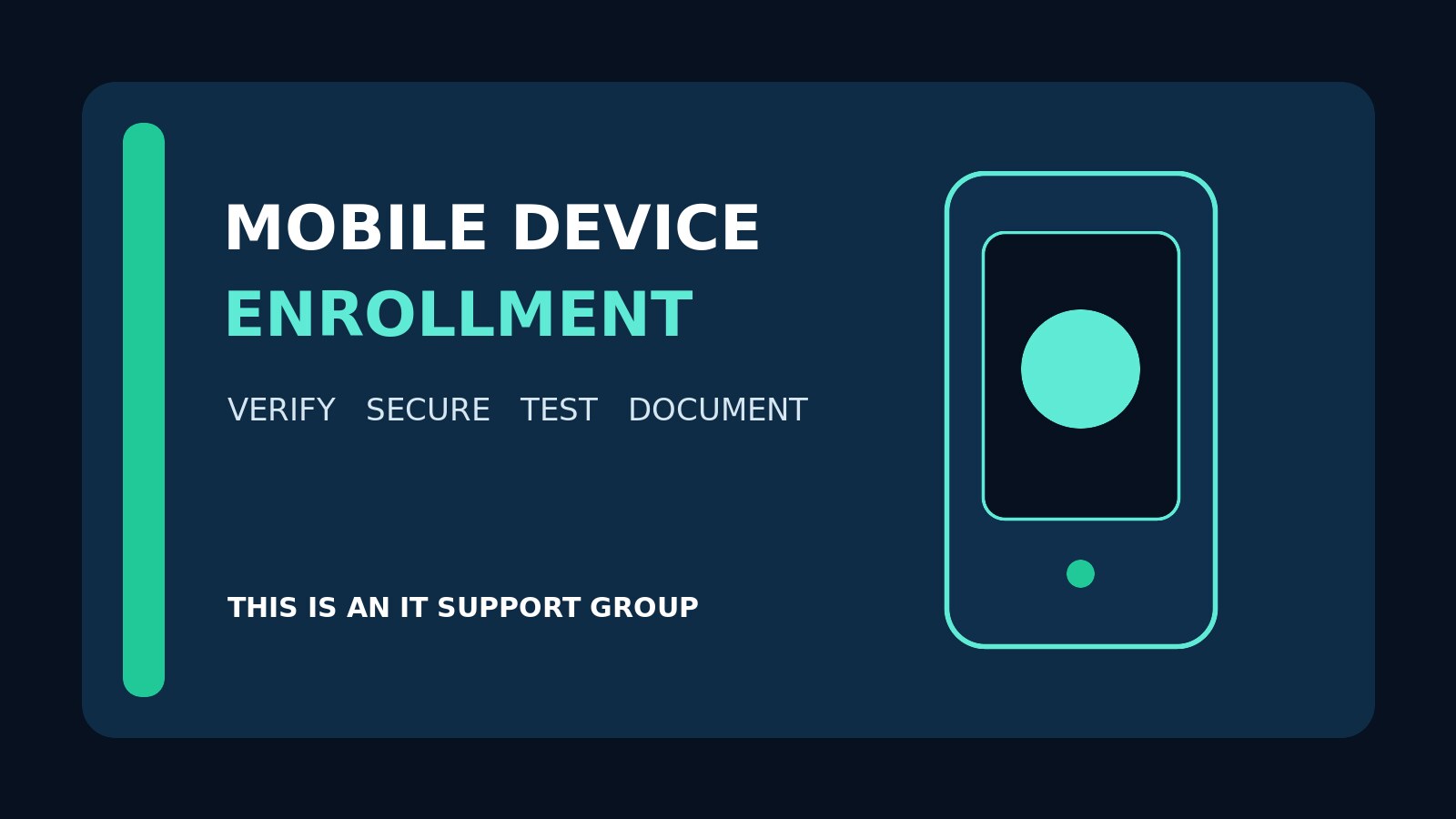 Mobile Device Enrollment Checklist
